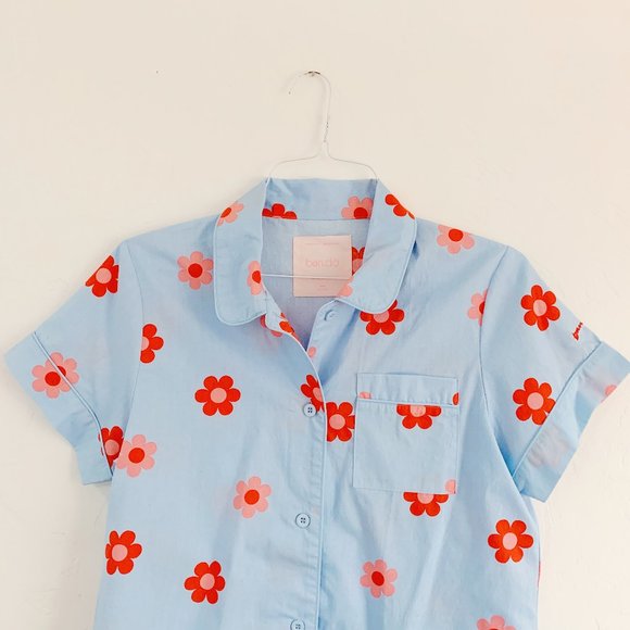 ban.do short sleeve pajama top, s - Picture 5 of 8